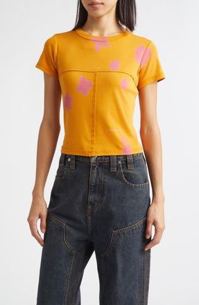ECKHAUS LATTA Lapped Baby Tee in Pop at Nordstrom, Size X-Small