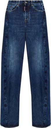 Dsquared2 Jeans, Dames, Blauw, 4Xs, Katoen, Loose Twst Jeans