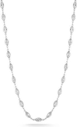 Sphera Milano Marquise Cut Cubic Zirconia Choker Necklace in Silver at Nordstrom Rack