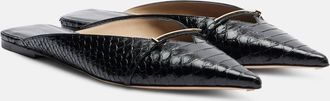 Tom Ford T Icon croc-effect leather sandals