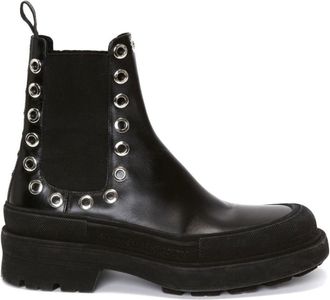 Alexander McQueen Tread Slick leather chelsea boots