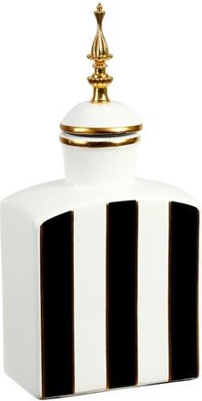 Mark Roberts 13 Classic Stripe Jar with Lid, Small in Black at Nordstrom