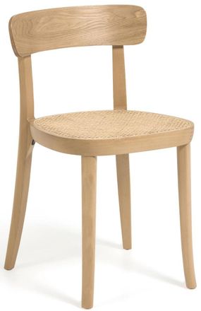 K Home Massivholzstuhl Romano mit Wiener-Gefelcht, Natur