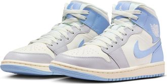 Nike Jordan Air Jordan 1 Mid Sneaker in Psychic Blue/Grey/Sail at Nordstrom, Size 7.5