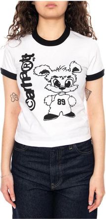 Carhartt Work in Progress W S/S IP Ringer T-Shirt - Dames - T-shirts - Veelkleurig - M - Tops
