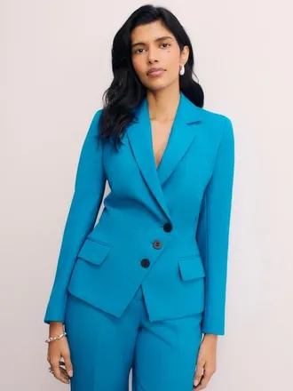 The Fold All Year Wool Belmont Jacket in Blue at Nordstrom, Size 10