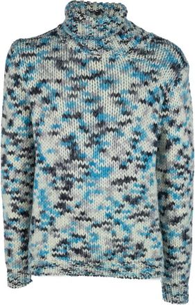 Daniele Fiesoli Maglieria Turtleneck - Heren - Coltruien - Veelkleurig - L - Wol - Truien & Vesten