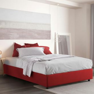 Talamo Italia Talamo Italia - Letto Matrimoniale Maria, Letto Contenitore Con Rivestimento In Tessuto, 100% Made In Italy, Apertura Frontale, Adatto Per Materasso C