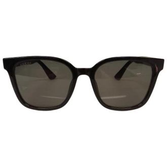 Gucci Pre-owned Gg1346Sk Zonnebril - Dames - Pre-owned - Zwart - Maat: ONE Size Synthetisch