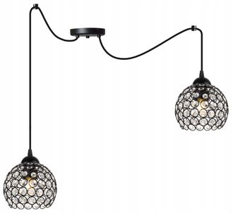 OEM L&aacute;mpara De Techo Colgante Spider, Plaf&oacute;n De Cristal