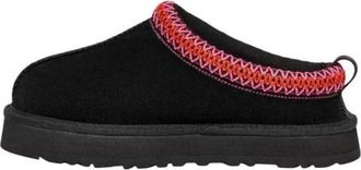 UGG Leather Rubber Sole Slippers - Dames - Pantoffels - Zwart - 36 EU - Leer - Schoenen