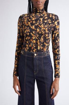 Ulla Johnson Aurelia Funnel Neck Jersey Top in Solaris at Nordstrom Rack, Size Medium