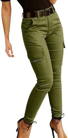 Pantalon Femme Velours Côtelé - Taille Haute élastique, Jambe Droite Large, Thermique, Avec Poches, Hiver Tendance