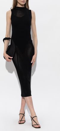 Issey Miyake Fitted Dress, Womens, Black