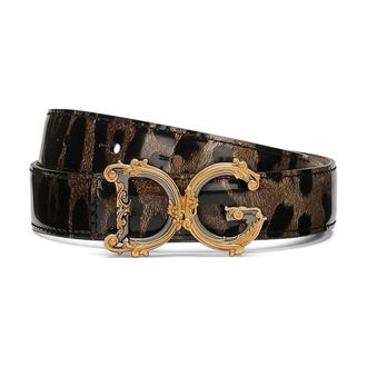 Dolce & Gabbana Dames, Accessoires, Veelkleurig, Maat: 80 CM Leer