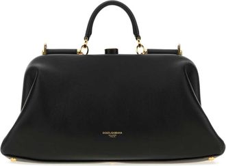 Dolce & Gabbana Grote Oma Handtas - Dames - Handtassen - Zwart - ONE Size - Leer - Tassen
