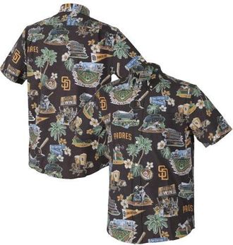 Reyn Spooner Mens Reyn Spooner Brown San Diego Padres Scenic Tri-Blend Performance Button-Up Top at Nordstrom, Size Xx-Large