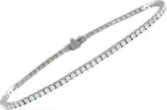 Luxury Bazaar Bracciale tennis con diamanti - Argento