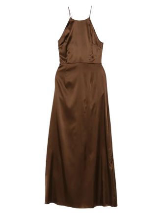 The Garment Cata tie-detail maxi dress - Brown