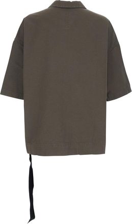 Rick Owens Cotton Oversized Shirt - Gray