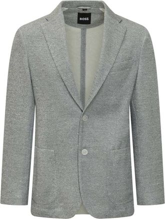 HUGO BOSS Hanry Blazer - Heren - Blazers - Grijs - L - Katoen - Jassen