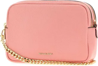 Michael Kors Womens Dblzp Shoulder Bag Pink Leather