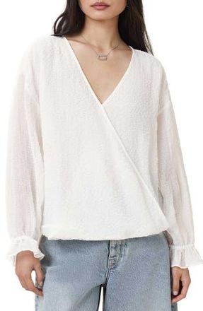 AllSaints Penny Textured Top in Chalk White at Nordstrom Rack, Size 12