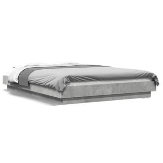 Berkfield Home Bed Frame without Mattress Concrete Grey 120x200 cm | Size: Small Double