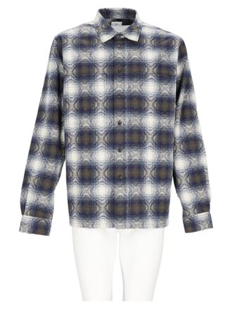 Paul Smith Blue Plaid Button-Up Cotton Casual Shirt