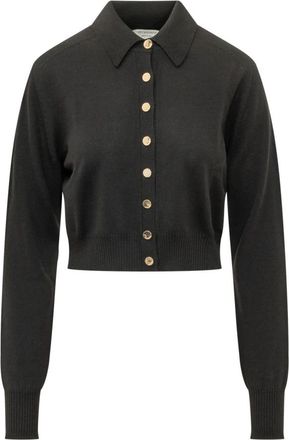 Sportmax Spxlirica Cardigan - Dames - Vesten - Zwart - M - Wol - Truien & Vesten