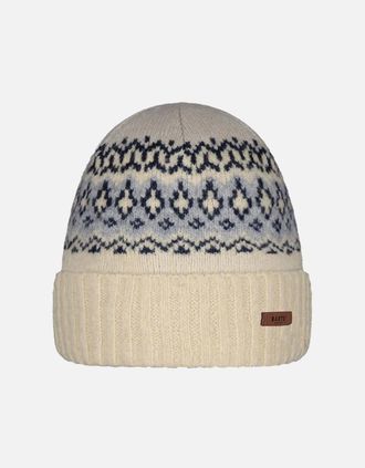 Barts Mens Barts Mens Gregoris Cuffed Knitted Fleeceband Beanie - Cream - Size: ONE size