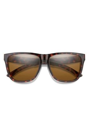 Smith Lowdown XL 2 60mm ChromaPop Polarized Square Sunglasses in Tortoise/chromapop Brown at Nordstrom
