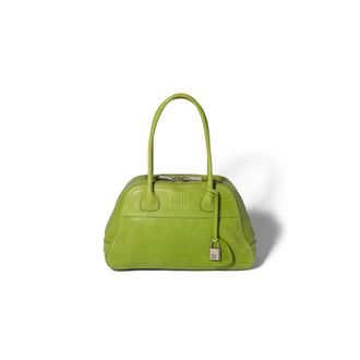 Miu Miu Vivant Nappa Leather Bag, Woman, Fern Green