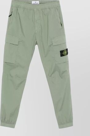 Stone Island regular tapered trousers cargo pockets elastic