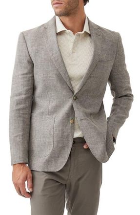 Rodd & Gunn The Cascades Slub Linen & Wool Sport Coat in Mink at Nordstrom, Size X-Large