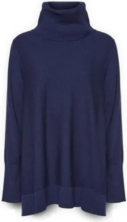 Elena Miro Dames, Truien, Blauw, Maat: XL Viscose