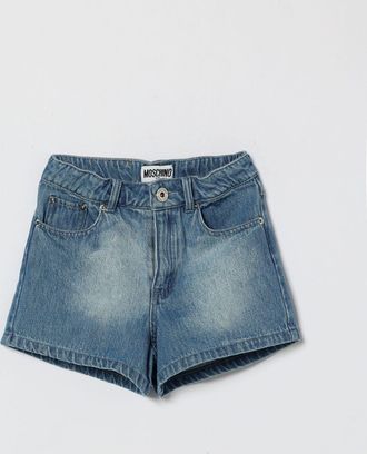 Moschino Pantaloncini di jeans con cuori
