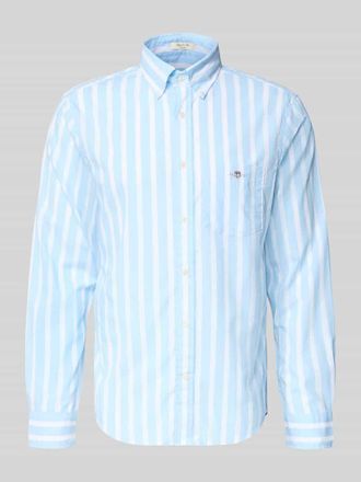 GANT Slim Fit Freizeithemd mit Brusttasche in Hellblau, Gr&ouml;&szlig;e XXXL