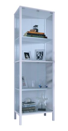 VCM Gabinete De Exhibici&oacute;n De Vidrio Jensol Alto Armario De Pie 178x60x35 - Vcm
