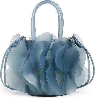 Farm Rio Womens Jelly Flower Bag, Ice Blue