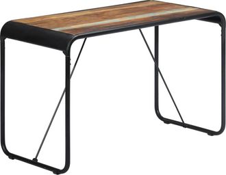 vidaXL Vidaxl - Mesa De Comedor De Madera Maciza Reciclada 118x60x76 Cm