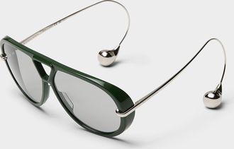 Bottega Veneta Osservatorio curved temples sunglasses