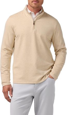 Mizzen+Main KPI Quarter Zip Pullover in Oat Heather at Nordstrom, Size Xx-Large