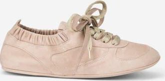 AGL Hoola Hoop Lace Up in Powder Pink Velour at Nordstrom, Size 36.5