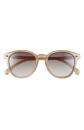 Le Specs Bandwagon 51mm Gradient Round Sunglasses in Olive /Khaki at Nordstrom