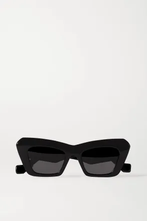 Loewe Occhiali Da Sole Oversize In Acetato Con Montatura Cat-eye - Nero