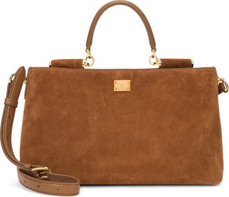 Dolce & Gabbana Womens Leather Handbag Camel-Caramel Calfskin Handbags Camel/caramel Hand Bags