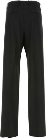 Versace Mens Black Stretch Wool Pant 1b000 Exterior: Elastane Pantaloni Trousers