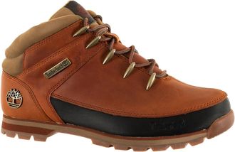 Timberland Mens Euro Sprint Mid Full Grain Leather Orange Boots 10.5 UK