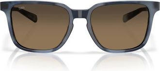 Costa Kailano 53mm Polarized Square Sunglasses in Somos Blue Tort /Copper 580G at Nordstrom